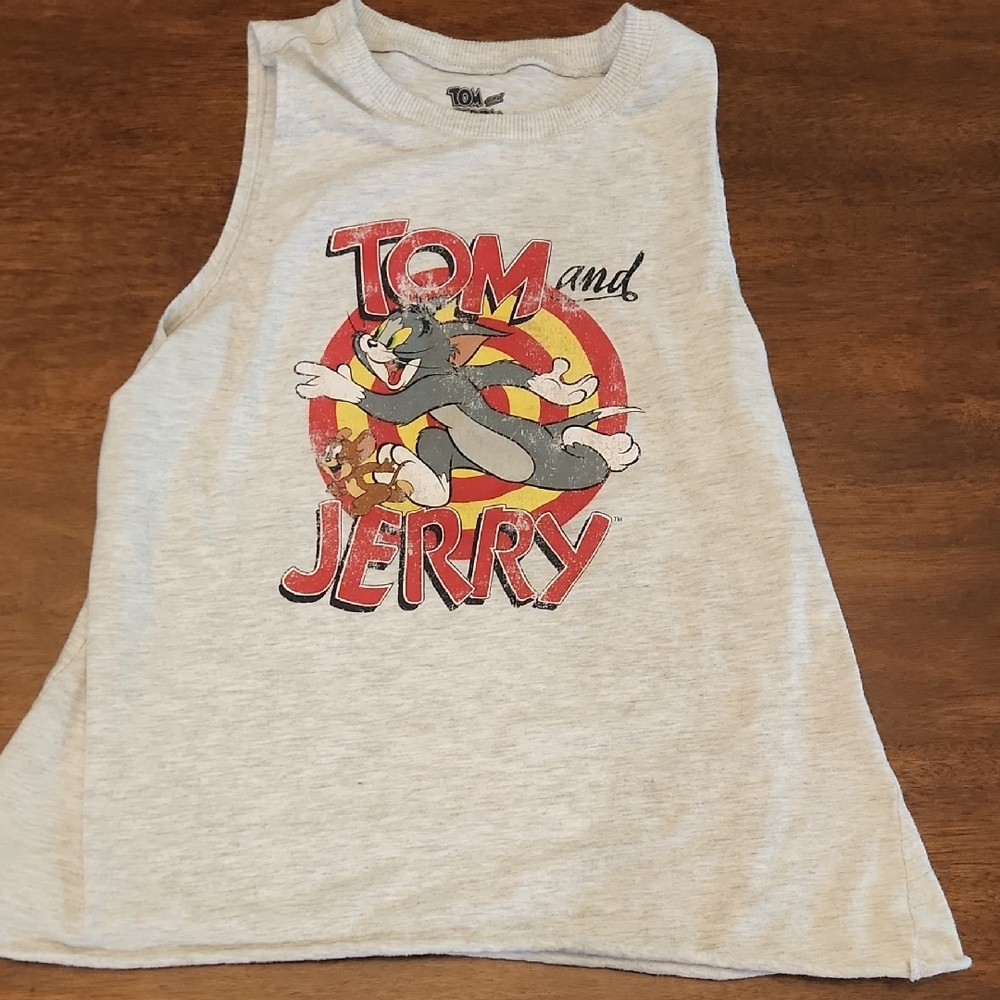 Tom and Jerry Kids Sleeveless Top - Gray